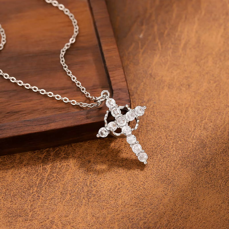 Collier Protecteur croix et couronne + Ebook Offert
