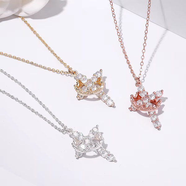 Collier Protecteur croix et couronne + Ebook Offert
