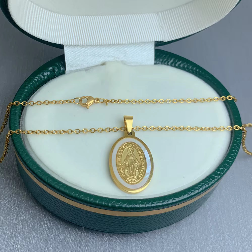 Collier Vierge Marie + Ebook Offert